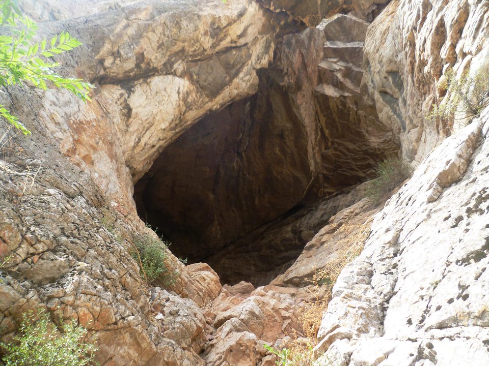 Cave on Sulaiman-Too mountain.